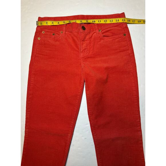 J. Crew Favorite Fit Corduroy Pants Women’s Orange Size 27R - Picture 4 of 6